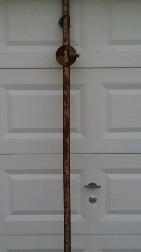 Vintage wood survey rod transit survey grade leveling rod measuring stick ruler for sale