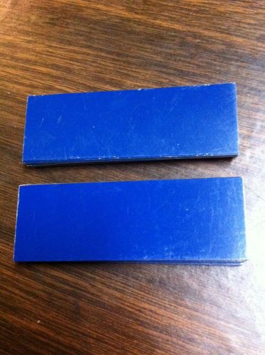 22 BLUE ALUMINUM ENGRAVING MACHINE PLAQUE &amp; TROPHY PLATES  1X3&#034; TROPHIES