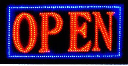 Open sign vivid attention catcher animated led neon business light classic look for sale