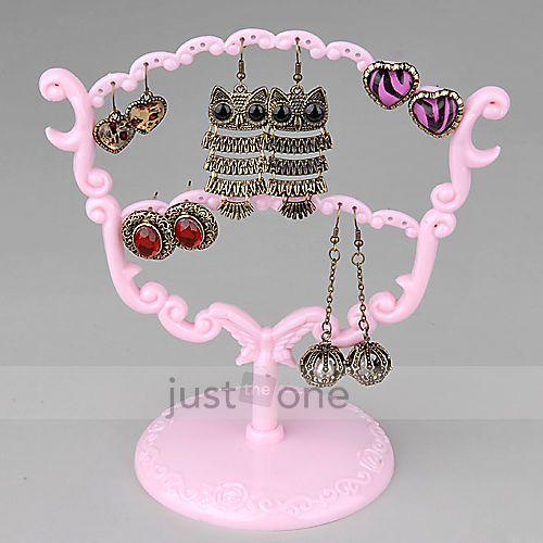 28 Holes Chic Vintage Earrings Organizer Jewelery Holder Display Stand Tree Rack