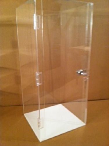 DOLL  Acrylic Display Case  9x9x20.5  DOLL  Countertop Showcase (revolve avail)