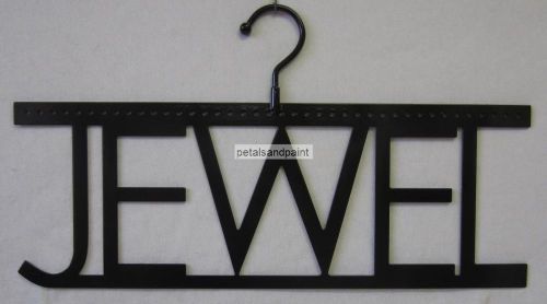 Jewel Jewellery Hanger Holder Black Holds Earrings, Necklace &amp;  Bracelet Storage