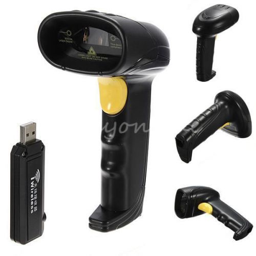 2.4g wireless handheld laser scan barcode bar code scanner reader gun pos label for sale