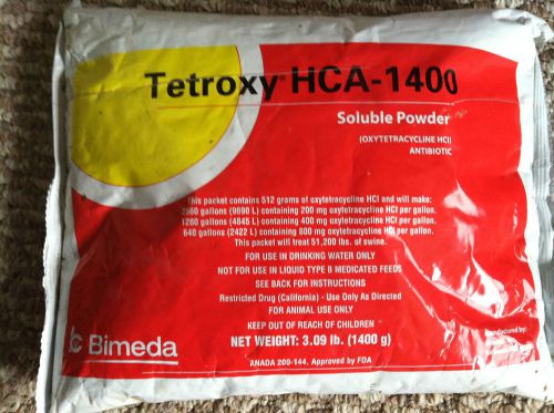 Tetroxy hca soluble powder (oxytetracycline hcl) antibiotic for sale