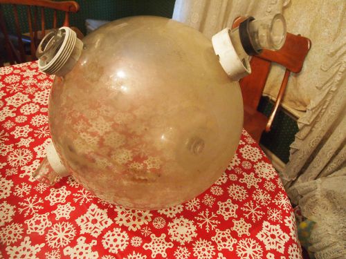 Vintage Milking Equipment Milk Receiver Glass Tank Jug Dairy