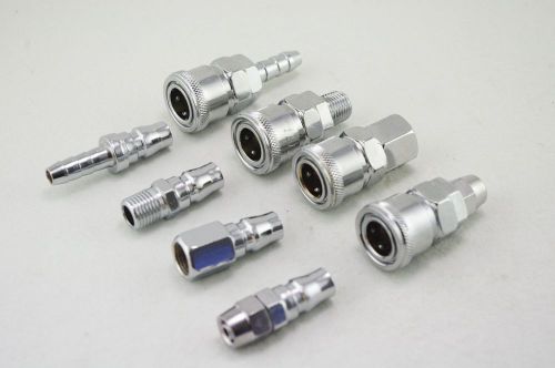 8pcs A Set 3/8&#034; Pneumatic Air Hose Quick Coupler Plug Socket Connector