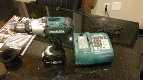 Makita 18V BDF451 Cordless Hammer Drill with Charger and Battery