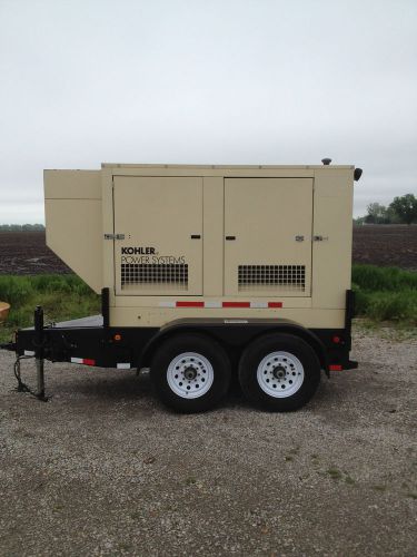 Kohler 55kw generator single phase john deere diesel engine sound proof for sale