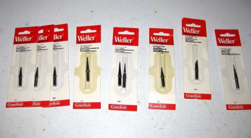 Lot 9 NEW Weller Soldering Iron Tips for WEC24/EC1201: ETL ETK ETA ETB ETDD ETJ