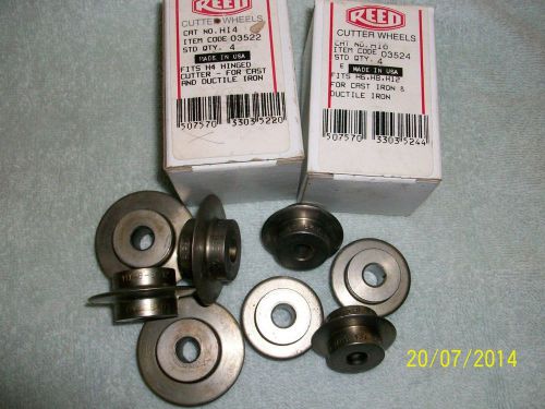 REED PIPE CUTTER WHEELS, CAST IRON AND DUCTILE PIPE, 03522, 03524