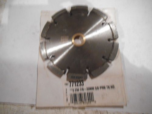 Diamond blade 5&#034; x .250&#034; thick x 7/8&#034; - 5/8&#034; prm tk hd 1/4&#034; thick 771233 - new for sale