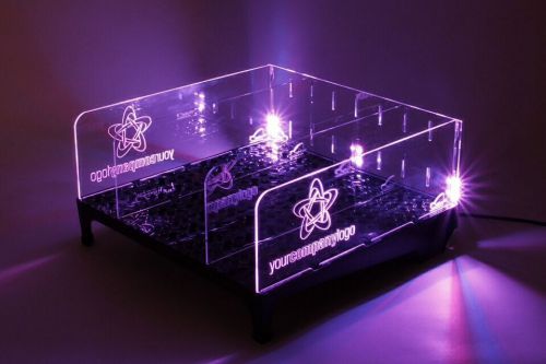 Liquor Bottle Glass Bar Advertising ABSORBER LED Lighted Bottle Display New $129