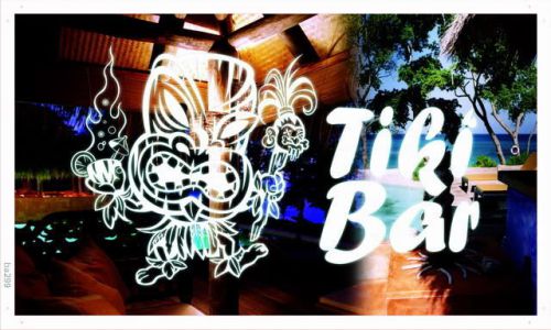 Ba299 newest tiki bar pub mask beer nr banner shop sign for sale