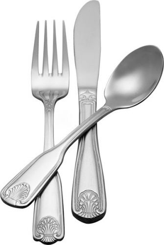 Shell Pattern Dinner Fork, Extra Heavy Weight, 2 Dozen, Adcraft SHELL-DF/B