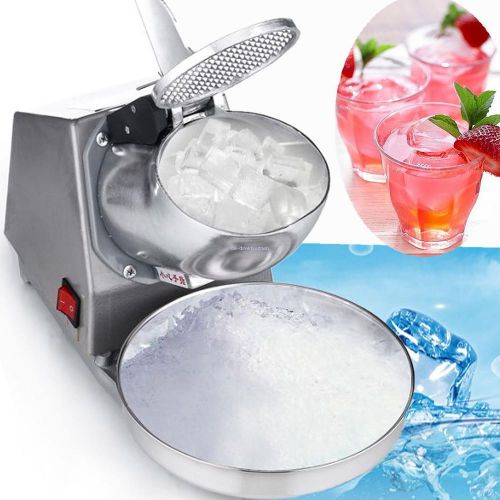 300W 43x20x32CM Ice Shaver Machine Shaving Blade Steel Snow Cone Maker New