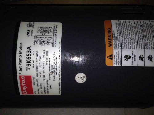 Dayton jet pump motor 9k653a for sale