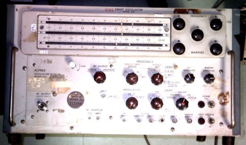 Alfred sweep oscillator - model 650 with additional plug ins frequency 1 - 8 ghz for sale