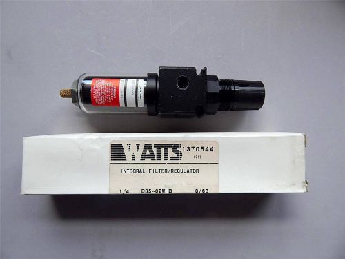 Watts Fluidair  B35-02WHB  Qube Filter/Regulator, Ports 1/4&#034;, 0-60 PSIG Lot of 2