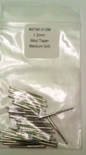 Bag of 25 diamond dental burs 879k-012 medium modified taper fits dremel glass for sale