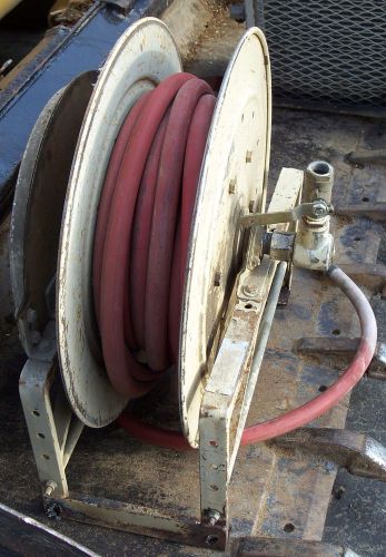 Hannay Reels Model 818-25-26B Spring Rewind Hose Reel 3/4-1&#034; ID w/ 50&#039; airhose