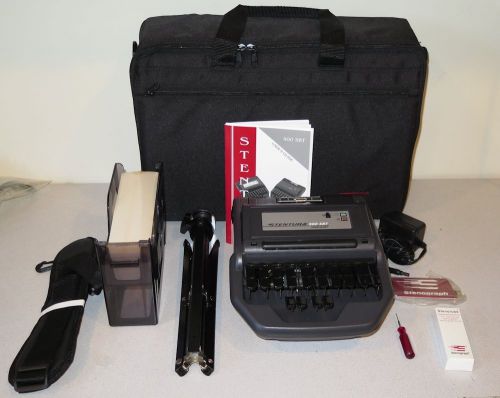 Stentura 200 srt stenograph steno machine w/tripod, tray, power supply &amp; case for sale