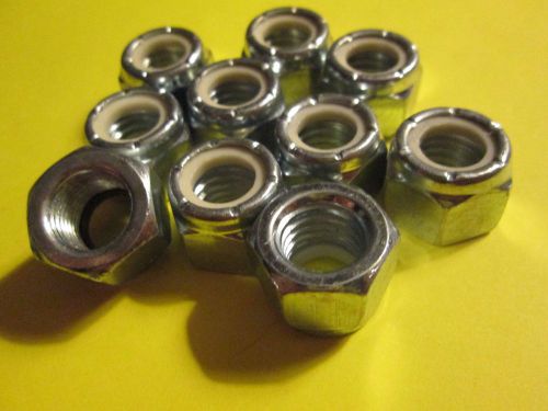 Nylock Nut 1/2-13 Heavy Duty Zinc (10 Pieces)    NEW!!