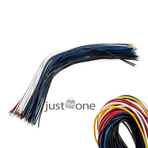 100PCS 20CM Color Flexible Two Ends Tin-plated Breadboard Jumper Cable Wires