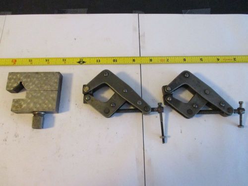 2 cant twist clamps and 1 unknown clamp machinist toolmakers tools