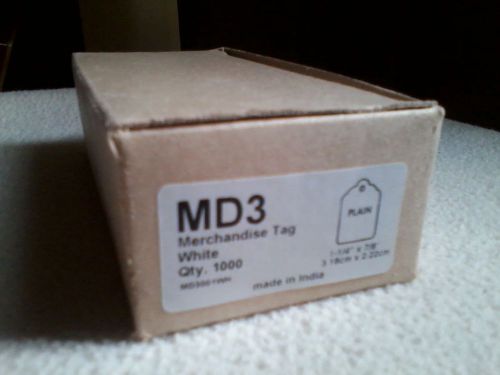 Garment/ merchandise marking tags (1000 white, 1-1/4&#034; x 7/8&#034;) price tags
