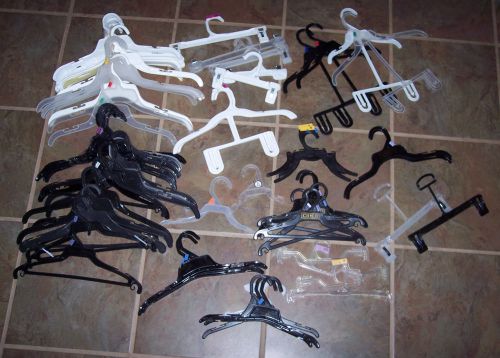 ass&#039;t plastic hangers,79pc lot,child,adult,pants,small shop,store,consignment