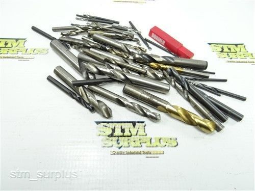 BIG ASSORTED LOT OF HSS STRAIGHT SHANK TWIST DRILLS 1/16&#034; TO 7/16&#034; DORMER PTD