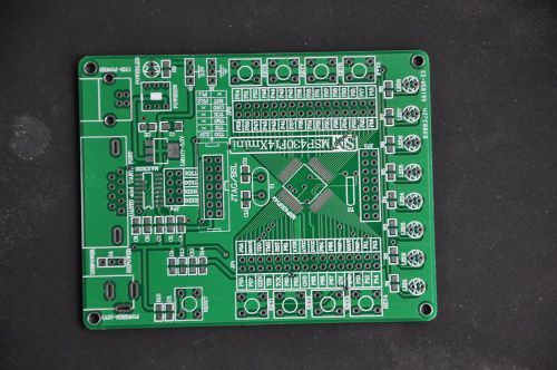 MSP430 Development Board PCB for TQFP64 MSP430F149 147 169 148