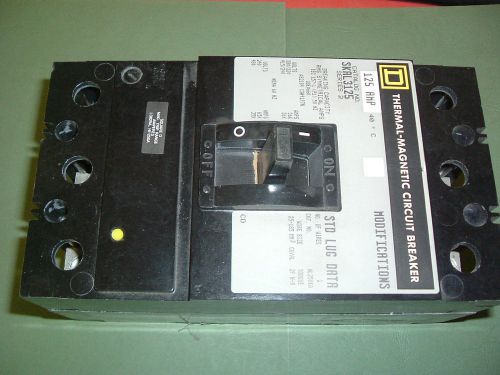 SQUARE D  SKAL 3125  BREAKER 125 AMP SERIES 2 MOLDED CASE NEW PACKAGED.