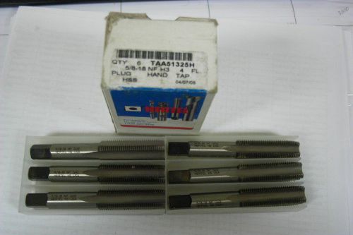 Hertel 5/8-18 NF H3 4FL Hand Tap (6 pcs)