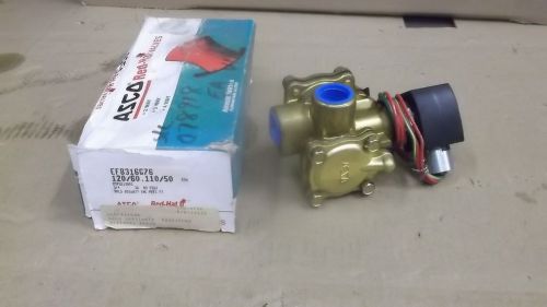 ASCO RED HAT SOLENOID VALVE, EF8316G76, EF8016G1, SN: F 598213001, 3/4&#034;, NEW