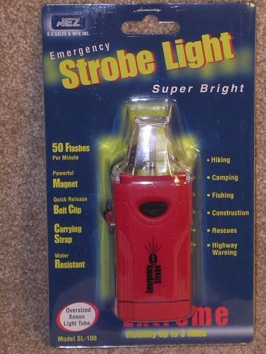 1651-8/ emergency strobe light handheld hand held 50 flashes magnet belt clip for sale