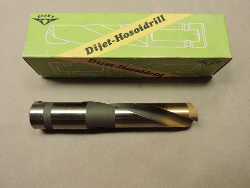 DIJET HOSOIDRILL 1-7/64&#034; Coolant Fed TiN Coated DRILL