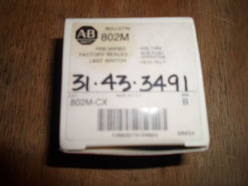 ALLEN BRADLEY 802M-CX LIMIT SWITCH HEAD (NEW IN BOX)