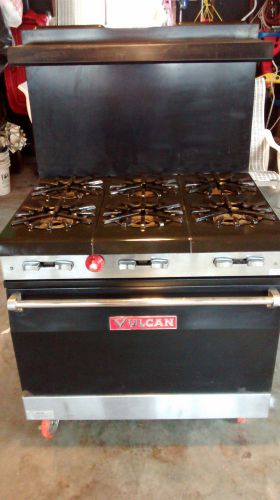 Vulcan commercial 36 inch 6 burner gas range for sale