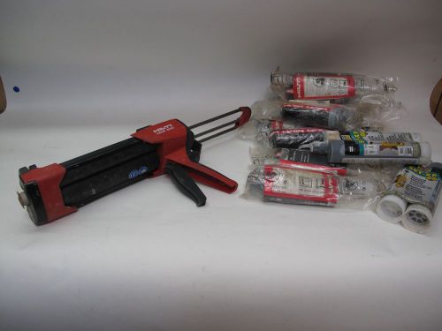 HILTI #HDM500 MANUAL EPOXY DISPENSER &amp; 10 HILTIHIT-HY 150 MAX EPOXY &amp; 2 SET-XP