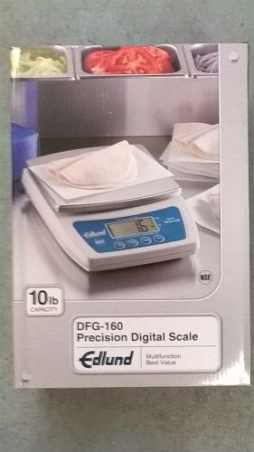 EDLUND DFG-160 Precision Digital Scale w/Standard 6&#034; x 6 3/4&#034; Steel Platform NEW