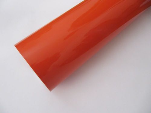 1 Roll 15&#034; X 30&#039; Gloss Orange Sign Cutting Vinyl Film