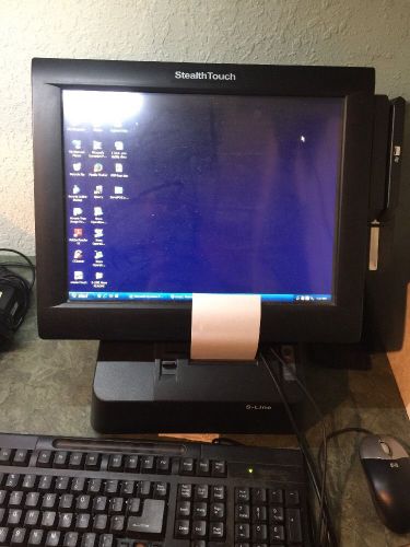 Pionneer POS 15&#034; S-Line Touch Credit Card Reader Customer Display Printer