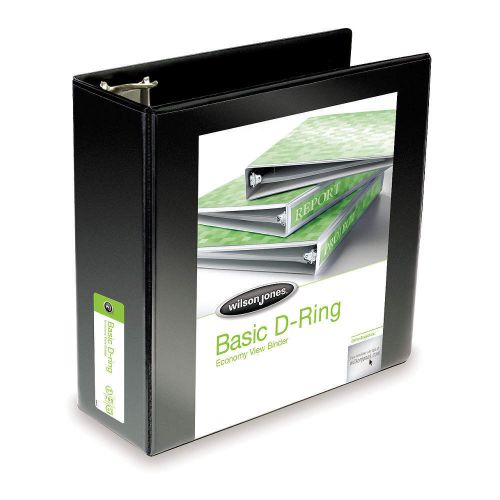 Basic Binder, View, D-Ring, 4in, Black W386-54BPP