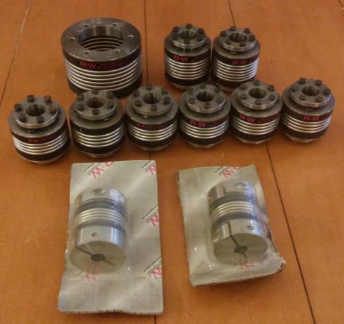 11pcs - Mixed Lot - R+W BELLOWS COUPLING