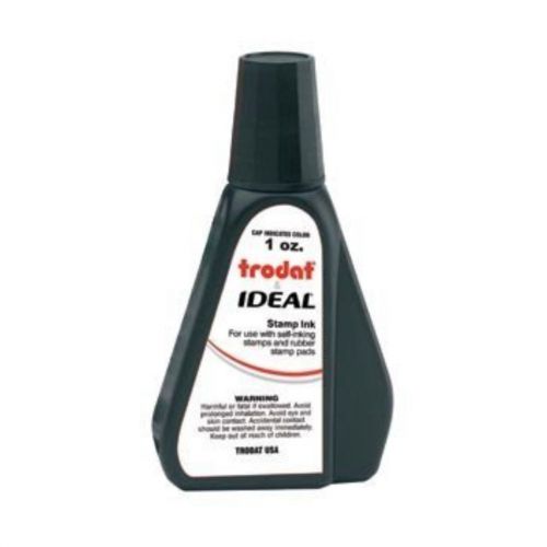 1 oz!!! ORANGE Trodat / Ideal Rubber Stamp Refill Ink (for stamps &amp; stamp pads)