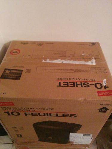 *NEW* Staples 10-Sheet Cross-Cut Shredder SPL-TXC102A - FREE SHIPPING