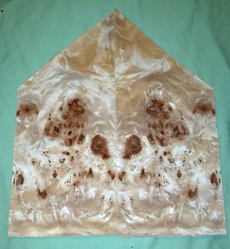 8 Leafs @ 13&#034; on the long side x 5.5 Mappa Burl Wood Veneer (v1663)