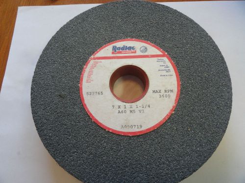 Radiac Bench Grinding Wheel, 7&#034; X 1&#034; X 1 1/4&#034;, A60-M5-V1