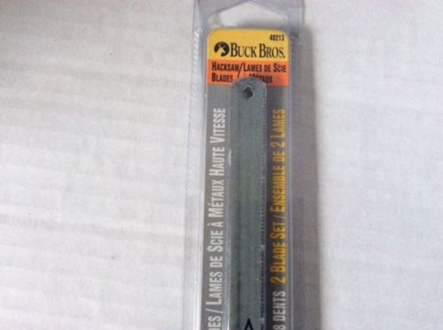 Buck Bros. Hacksaw blades 12&#034;18Teeth- Pack of 2 High Speed 40213~~Free Shipping~